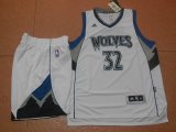 Minnesota Timberwolves #32 Karl-Anthony Towns white nba basketball suits