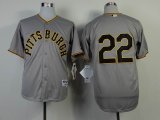 Pittsburgh Pirates #22 Andrew McCutchen Grey MLB baseball Jerseys