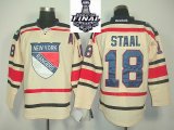 2014 stanley cup Rangers 18 Marc Staal Cream NHL Jerseys (A Patch)