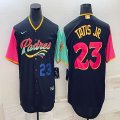 Nike San Diego Padres #23 Fernando Tatis Jr black majestic mlb Jerseys city version 04