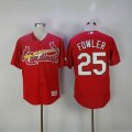 St.Louis Cardinals #25 Fowler red Majestic baseball jerseys