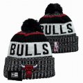 2024 Chicago Bulls black white NBA Sports Cuffed Knit Hats 01