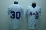 New york mets #30 NOLAN RYAN white with stripes jerseys