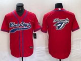 Nike Toronto Blue Jays blank red majestic baseball Jerseys Joint name-BD 01