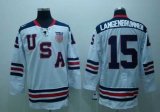 NHL Hockey Jersey Team USA Olympic #15 LANGENBRUNNER white Jerseys