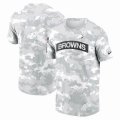 Cleveland Browns Nike Arctic Camo 2024 Salute To Service Performance T-Shirt