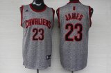 Cleveland Cavaliers LeBron James #23 gray fashion nba jerseys