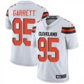 Cleveland Browns #95 Myles Garrett white Nike Color Rush Limited Jerseys