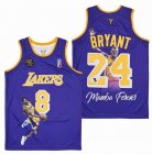 Los Angeles Lakers #8 and #24 Kobe Bryant yellow NBA Jerseys -SG