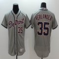 2016 Detroit Tigers #35 Justin Verlander gray elite baseball jerseys