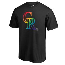 Men\'s Colorado Rockies Fanatics Branded Pride Black T-Shirt