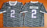 2015 TCU Horned Frogs #2 Trevone Boykin gray college football Jersey