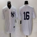 Nike New York Yankees #16 white majestic baseball Jersey-BD