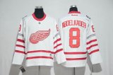 Reebok Detroit Red Wings #8 Aboelkader white 2017 Centennial Classic Premier Player Jersey