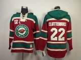 Minnesota Wild CLTTERBUCK 22 red green nhl hooded seatshirt