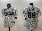 Dallas Cowboys CeeDee Lamb Nike Arctic Camo 2024 Salute to Service Limited Jersey Joint name-BD 01