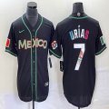 2023 World Cup Mexico #7 Julio Urias black majestic baseball jerseys 193