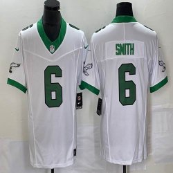 Nike Philadelphia Eagles #6 DeVonta Smith white throwback Color Rush Limited Jersey -BD