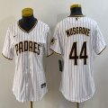 Women Nike San Diego Padres #44 Joe Musgrove white majestic baseball jerseys city version -BD