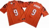 Cincinnati Bengals 9# Joe Burrow orange Nike Vapor F.U.S.E. Limited Jersey