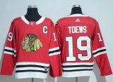 Adidas Chicago Blackhawks #19 Jonathan Toews red hockey jersey