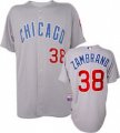 Chicago Cubs Zambrono 38# Grey MLB Jersey