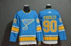 Adidas St.Louis Blues #90 Ryan O'Reilly skyblue NHL hockey Jerseys