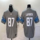 Nike Detroit Lions #87 Sam Laporta gray Nike Vapor F.U.S.E. Limited Jersey 03