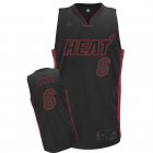 adidas Miami Heat 6 LeBron James Black nba jerseys