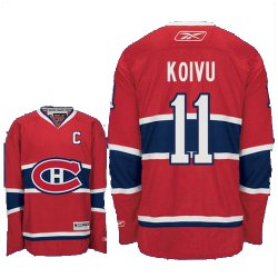 Montreal Canadiens #11 Koivu Red CH Patch Jersey