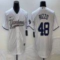 Nike New York Yankees #48 Anthony Rizzo white majestic baseball Jersey Joint name