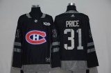 Montreal Canadiens #31 Carey Price black gray 2017 Centennial Classic Jersey