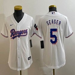 Youth Nike Texas Rangers #5 Seager white majestic baseball jerseys