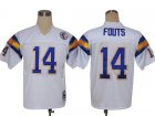 Custom Dan Fouts San Diego Chargers #14 Mitchell&Ness White NFL Jerseys