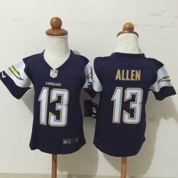 San Diego Chargers #13 Keenan Allen dark blue Nike Children Jerseys