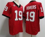 Nike Georgia Bulldogs #19 Brock Bowers red college football Jersey 03