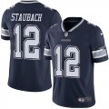 Cusatom Dallas Cowboys #12 Roger Staubach Nike blue Color Rush Limited Jersey