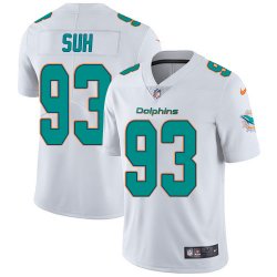 Miami Dolphins #93 Ndamukong Suh Nike white Color Rush Limited Jerseys