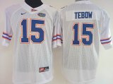 Women Florida Gators Tim Tebow 15 College Football Jersey - White