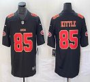 Nike San Francisco 49ers #85 George Kittle black gold Color Rush Limited Jersey