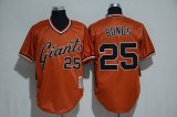 San Francisco Giants Barry Bonds #25 orange throwback mlb jersey