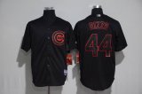 Chicago Cubs Anthony Rizzo 44# black mlb baseball jerseys