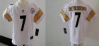 Nike Pittsburgh Steelers #7 Ben Roethlisberger White children NFL Jerseys