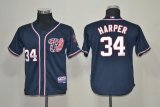 MLB Youth Jerseys Washington Nationals 34 Harper Blue