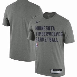 Minnesota Timberwolves gray NBA basketball T-Shirts