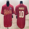 2023 super bowl Nike Kansas City Chiefs #10 Isiah Pacheco red baseball jerseys Joint name-BD 01