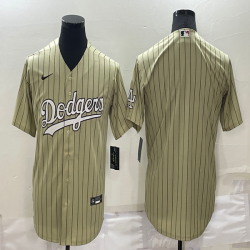 Los Angeles Dodgers blank throwback yellow majestic mlb jersey-BD