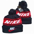 2024 Nike black red red Sport Cuffed Knit Hats