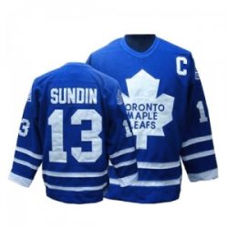 NHL Toronto Maple Leafs #13 Mats Sundin Blue Jersey