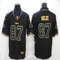 Nike Kansas City Chiefs Travis Kelce #87 black gold Color Rush Limited Jerseys-BD